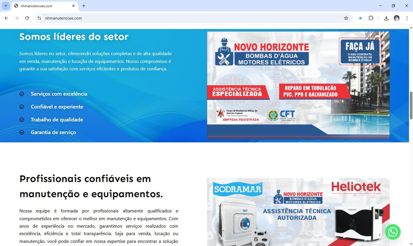 NH Manutenções — Site Institucional